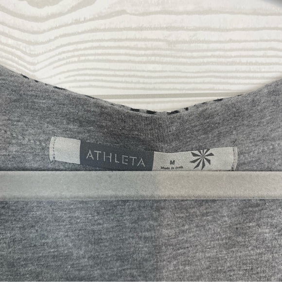 Athleta Dhara Paisley Gray Layered Burnout Dress Size Medium - Picture 3 of 6